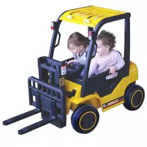 어린이 전동 지게차 승강 기능 대형 4륜 원격 조종 탑승용 포크레인