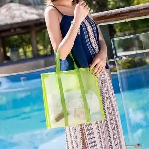 [하프클럽/알티피아]PVC 방수 비치백 그린 아쿠아 물놀이가방