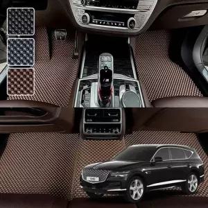 제네시스GV80 전용 3D 엠보싱 차세대 고무매트 1열2열3열 세트 제네시스GV80 전용 엠보싱