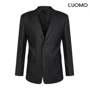 워모 울 혼방 테일러드 재킷 그레이