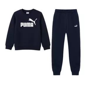 NO.1 로고 B 맨투맨 프렌치테리 여성 키즈 아동 트레이닝 세트 운동복 짐웨어 런닝복 네이비 691673-16
