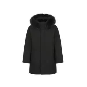 [롯데백화점]리얼지오지아 25FW 라쿤퍼 롱 다운패딩 사파리점퍼 [2컬러] ADF4FP1901