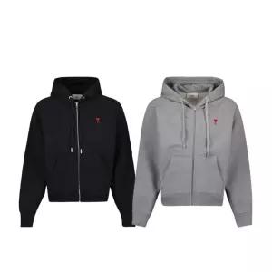 아미 스몰하트 로고 후드집업