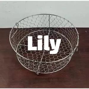 스테인레스 원형 바스켓 식기 스텐 채반 소쿠리