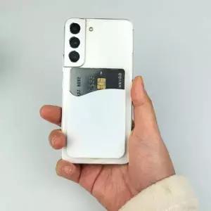 부착형 휴대폰 카드 지갑 화이트 스마트폰 카드 포켓 (WFK9A9L)