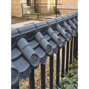 장식 지붕 기와 벽 플라스틱 소품 한옥 울타리