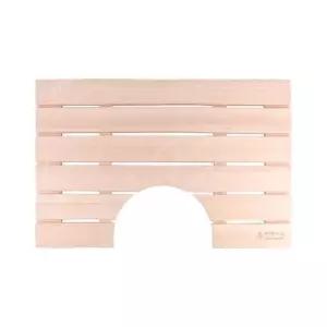 변기용발매트판 욕실 화장실 위생적인 튼튼한 목재원목발판 65X43cm (WFK9KQ5)