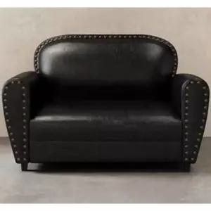 2인용 소파 클래식 스튜디오 촬영 블랙 인용 소파