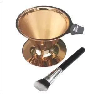 핸드 드립 커피 여과기 빈 브라운 원두 필터 드리퍼 수작업 기구 (WFKAWBQ)