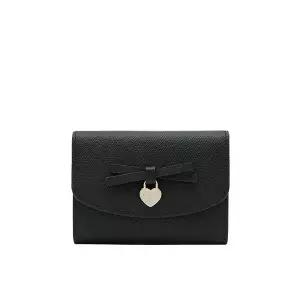 [제이에스티나] JANE 리본3단미니반지갑 BK (JSNCSC6BS747BK010)