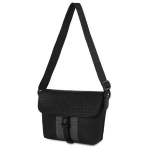 크로스 위빙 웨빙 스트랩 외출 서류 가방 블랙그레이 (WFKDXZI)