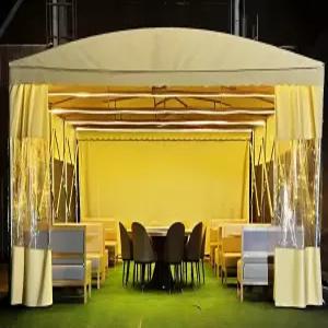 슬라이딩차양막 접이식천막 보온덮개 포장마차 방수 야외 가림막 투명 방풍