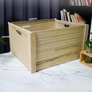 원목 LP박스 빈티지 수납박스 레코드박스 박스 보관함 레코드판