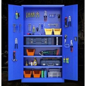 철제 공구 서랍형 공장 1개 액세서리 서랍 다용도 캐비닛 블루 수리 하단 도어 참고