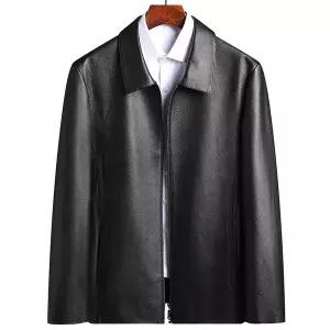 스웨이드 자켓 재킷 봄 가을 점퍼 아우터 카라 남자 남성 천연 소가죽 라펠 중년 아빠 코트 캐주얼 클래식