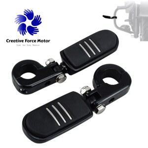 오토바이 바이크 보조 발판 풋페그 할리 혼다 야마하 가와사키 다비슨 투어링 로드 킹 일렉트라 스트리트 글라이드 액세서리 용 32MM 풋 페그 클램프 마운트 키트 엔진 크래시