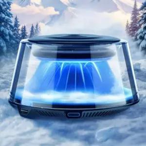 차량용 방향제 자동분사 전자디퓨저 인테리어 분사 향기 패드 스노우마운틴