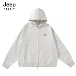 [지프]JEEP SPIRIT 남녀공용 오버핏 투웨이 후드 집업점퍼 그레이 (JSSPJK317)