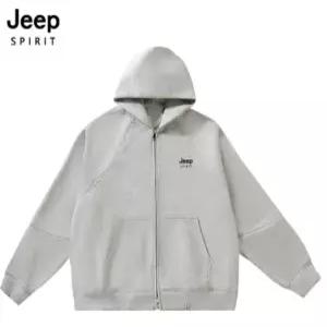 [지프]JEEP SPIRIT 남녀공용 오버핏 투웨이 후드 집업점퍼 다크그레이 (JSSPJK313)