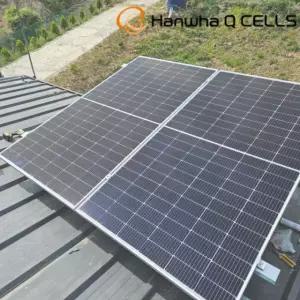 한화 500W 태양광 패널 2장 1kW 자가발전 독립형 시스템 창고/컨테이너 지붕 설치용