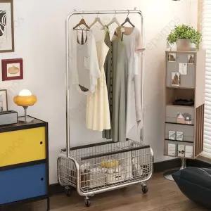 빨래카트 이동식 세탁물 바구니 행거 런드리 카트 청소 세탁 빨래 수거 빨