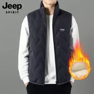 JEEP SPIRIT 남녀공용 기모 조끼 가을 겨울 아웃도어 패딩조끼