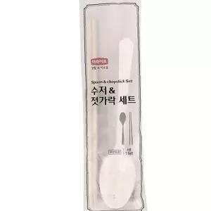 우유백 이라이프 야외 일회용수저세트 젓가락 롯데 식기