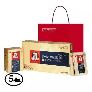 정관장 홍삼대보 프리미엄 40ml 30포 5박스+쇼핑백-6년근 홍삼농축액 홍삼정 선물세트