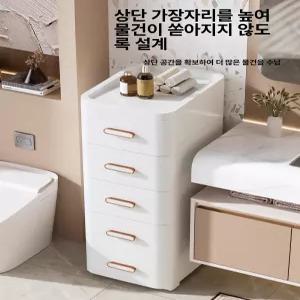 와이드 플라스틱 서랍장 다용도 옷 수납장 보노하우스 투명 이동식 옷장 옷정리 그레인