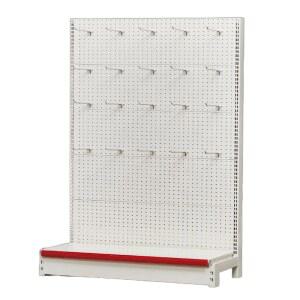 스탠드타공판 사무실 후크걸이 판넬 전시대 이동식 높이220CM 진열대 선반 3단 30개