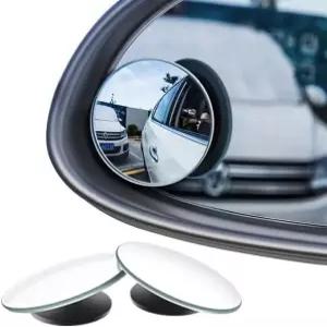 카코르 사각지대 거울 원형 HD 유리 볼록 360° 광각 사이드 리어 뷰 외장 액세서리 및 자동차 SUV 트럭 팩