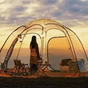 투명 돔비닐하우스 텐트 카페 온실하우스 구형 돔형