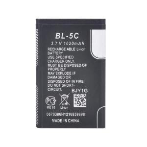 BL-5C 충전식 배터리 노키아 2600 2626 275c 3100 가정용 라디오 R108 3.7V 1020mAh