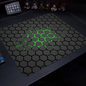산업용 진동 방지 패드 500X500 육각형 게임용 마우스 컴퓨터 노트북 고무 PC 게이머 데스크탑 장식 사무실 매트 데스크 러그