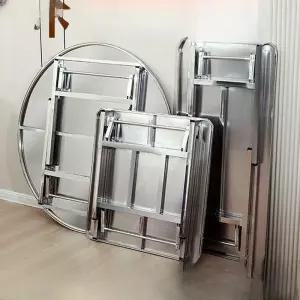 접이식 스텐 식탁 80x55cm 원형 테이블 고깃집용