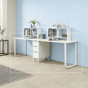 2000 철제다리 책상 커플 형제자매 따로 또 같이 2개세트 BJ5271R (착불)