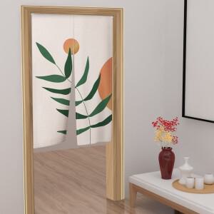 가림막 가벽 공간분리 북유럽 간단한 일본 문 커튼 기하학 라인 디자인 분리 파티션 주방 침실 하프 오프닝