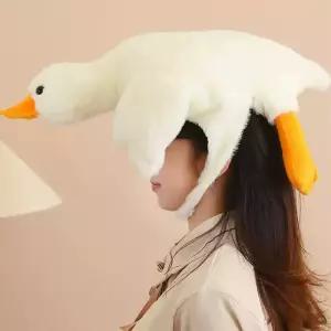 오리 거위 모자 인형 웃긴 특이한모자 쓸데없는