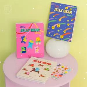 스토어-지유 2026 젤리베어 라이프 기록 다이어리 국내제작문구다이어리