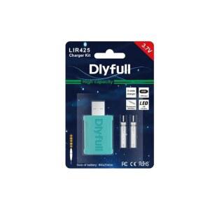 전기위키용 USB 충전식 전지 LIR425 배터리 충전기 CR425 BR425 BR435와 호환성 밤낚시 나이트 게임 멜벌 수국 갈치 시바스 히라스즈키 카마스핀형 낚시 톱 전기 케미 반딧불이용 장대끝등용 리튬전지 전기떨이용