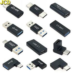JCD USB A 3.0 to USB 3.1 타입-C OTG 어댑터 플러그 USB-A USB-C 남성 여성 변환기 충전 데이터 케이블 동기화 연장 커넥터