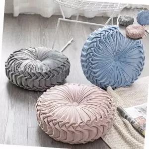 플리츠 호박방석 원형쿠션 UC-0002-