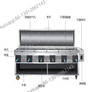 완전 자동 숯불 야외 회전식 오리구이 바베큐 그릴 스토브 상업용