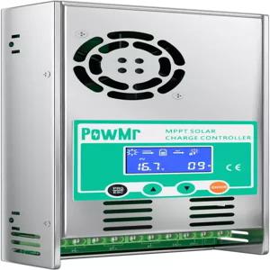 PowMr MPPT 광 충전 컨트롤러 60암페어 48V 36V 24V 2V 자동 - 60VDC 입력 통풍형 밀폐 젤 NiCd 배터리