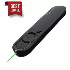 X-Pointer 무선 프리젠터 충전식 이미지 그린 레이저 포인터 에어마우스 PPT 리모컨 XPG180Y