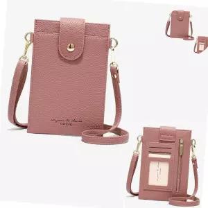 크로스 카드 케이스 숄더 지갑 여행 미니 가방