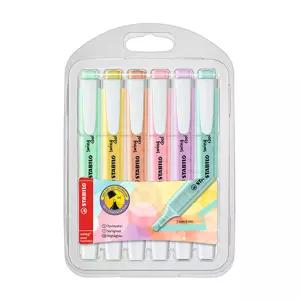 스타빌로 스윙쿨 파스텔 형광펜 6색 세트