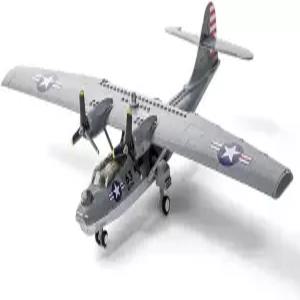 Wange 통합 카탈리나 PBY-5A 수상기 빌딩 블록 세트 군용 초계 폭격기 모델 그레이