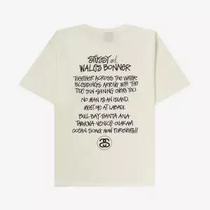 스투시 x 웨일즈 보너 오션 송 반팔 티셔츠 내츄럴 3904025