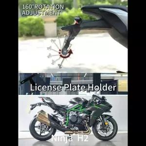 ForCFMOTONinja H2라이센스 플레이트 프리미엄 조절식 라이센스 플레이트 버튼 스위치 손 조작 라이센스 브
